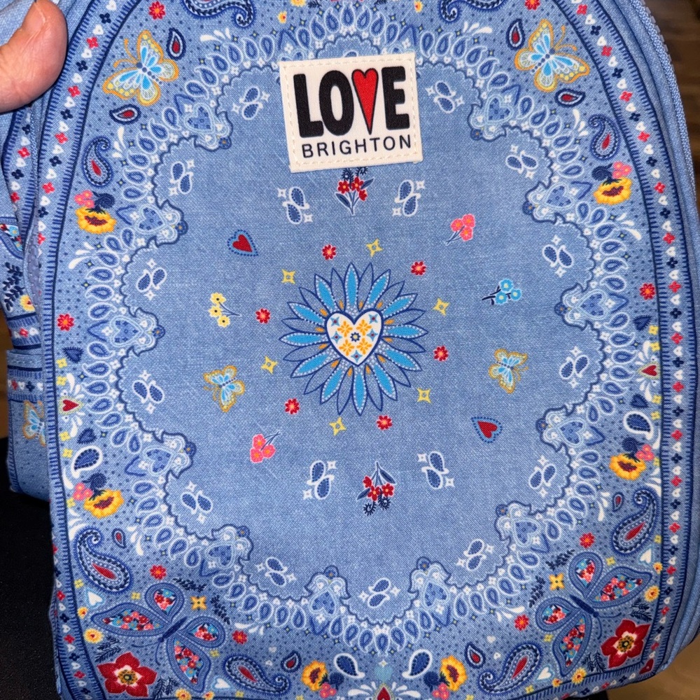 Brighton Blue Bandana-Print backpack